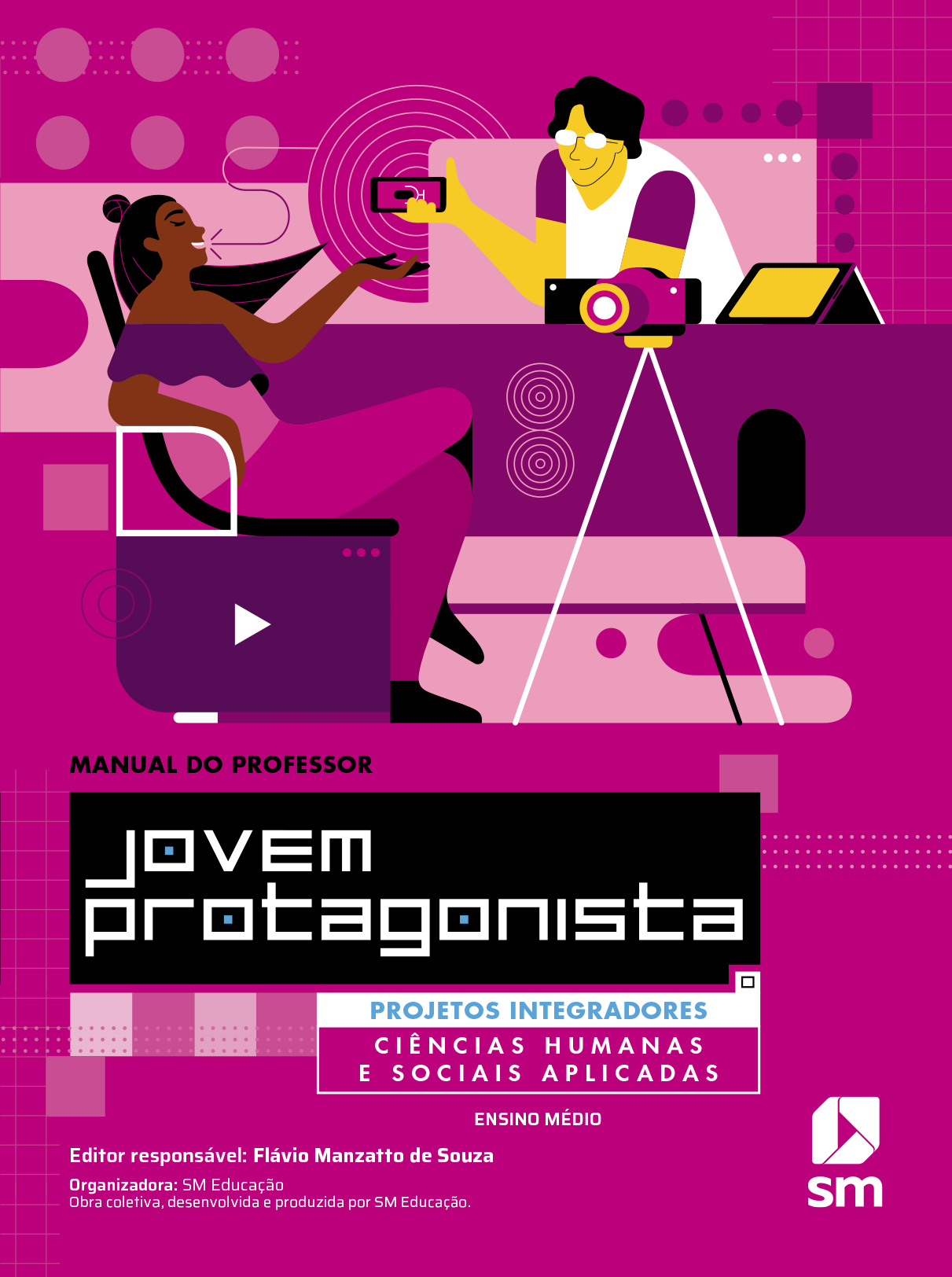 Capa do livro Ciências humanas e sociais aplicadas da coleção Jovem protagonista